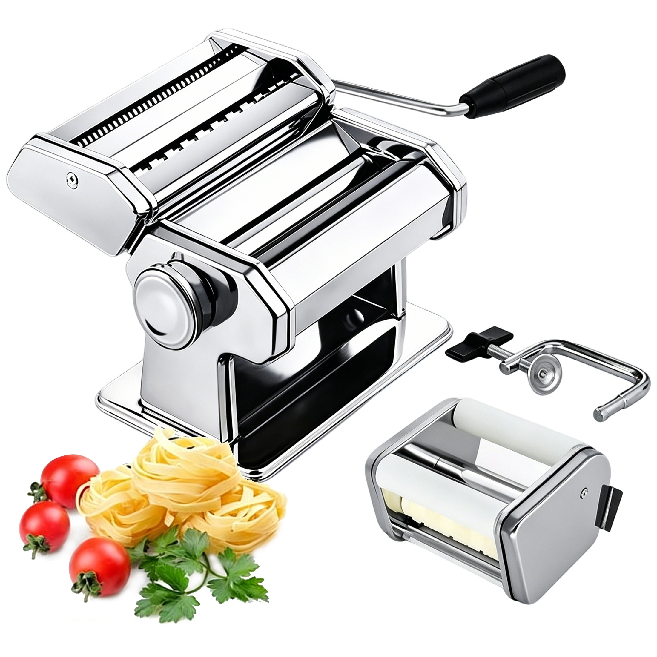 Hima Shilajatun Pasta Maker Machine, Pasta Roller & Cutter for Noodles & Ravioli