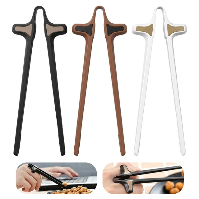 Hima Shilajatun Finger Chopsticks for Gamers, Reusable Snack Chopsticks, 3 Pack, 5.3 in