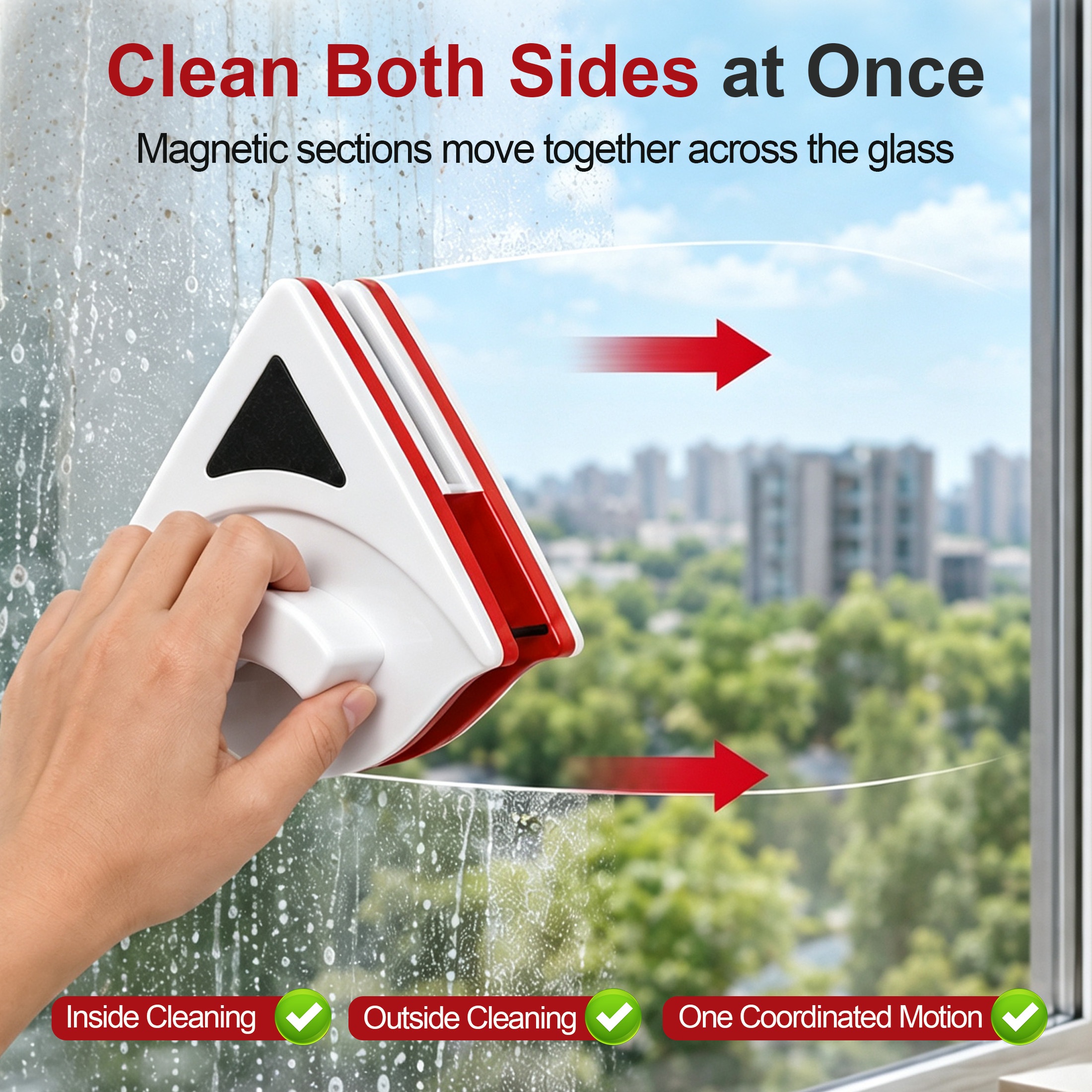 Hima Shilajatun Magnetic Window Cleaner, Double Sided Glass Cleaning Tool for 0.1-0.3 in Thick Glass — product detail 1