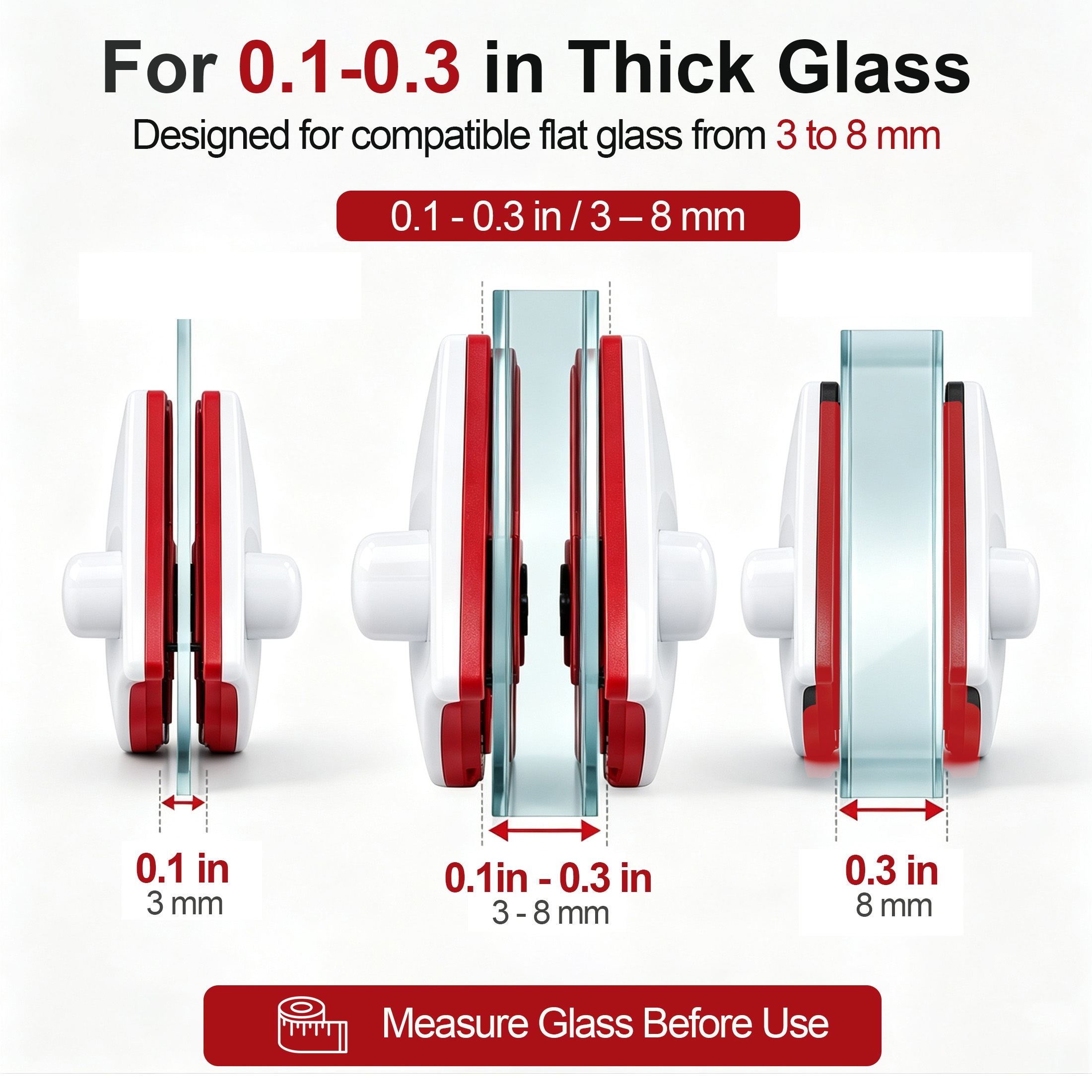 Hima Shilajatun Magnetic Window Cleaner, Double Sided Glass Cleaning Tool for 0.1-0.3 in Thick Glass — product detail 2